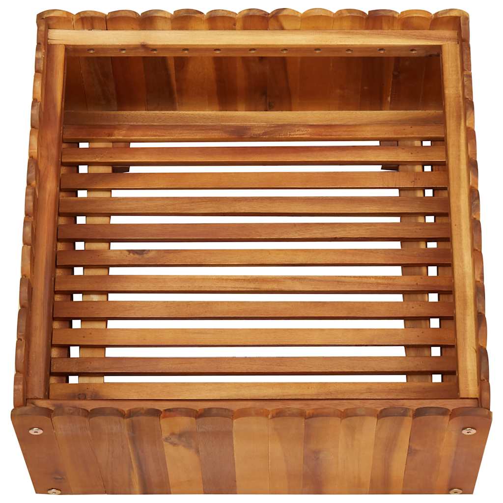 vidaXL Ζαρντινιέρα Υπερυψωμένη 50 x 50 x 25 εκ. από Μασίφ Ξύλο Ακακίας - Image 3