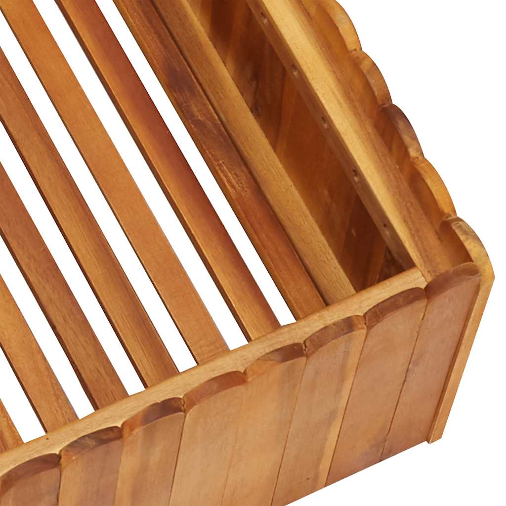 vidaXL Ζαρντινιέρα Υπερυψωμένη 50 x 50 x 25 εκ. από Μασίφ Ξύλο Ακακίας - Image 4