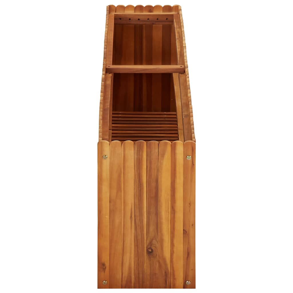 vidaXL Ζαρντινιέρα Υπερυψωμένη 150 x 30 x 50 εκ. Μασίφ Ξύλο Ακακίας - Image 3
