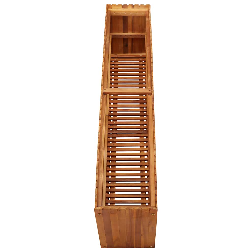 vidaXL Ζαρντινιέρα Υπερυψωμένη 150 x 30 x 50 εκ. Μασίφ Ξύλο Ακακίας - Image 4