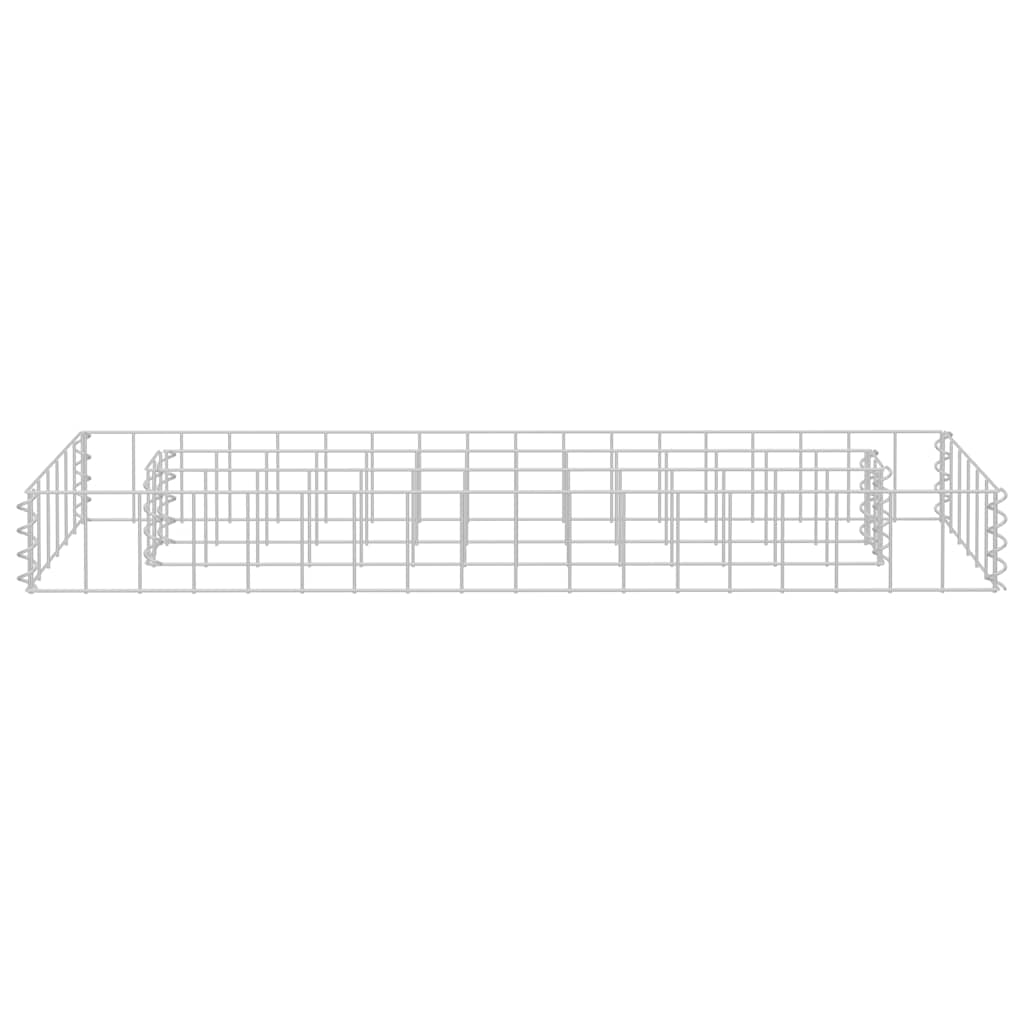 vidaXL Συρματοκιβώτιο-Γλάστρα Υπερυψωμένη 90x30x10 εκ. Γαλβ. Χάλυβας - Image 3