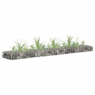 vidaXL Συρματοκιβώτιο-Γλάστρα Υπερυψωμένη 180x30x10 εκ. Γαλβ. Χάλυβας