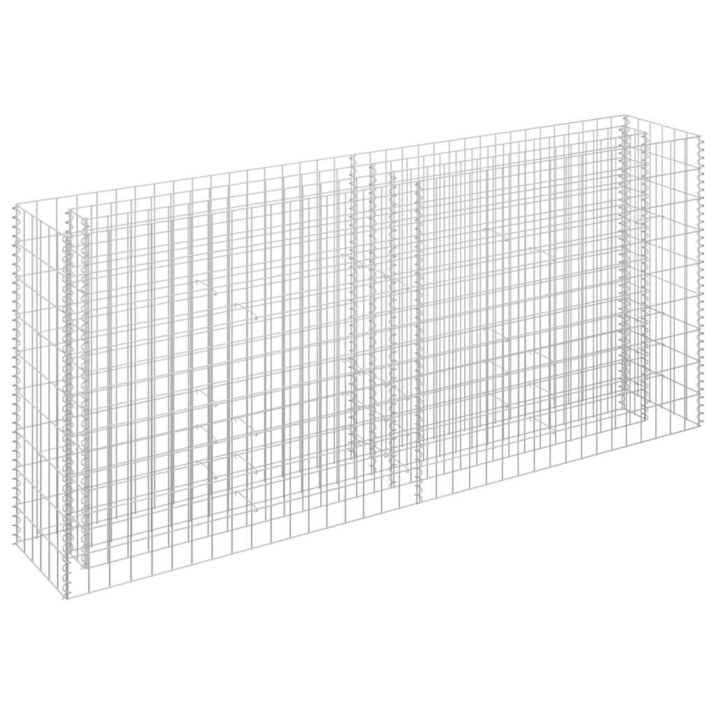 vidaXL Συρματοκιβώτιο-Γλάστρα Υπερυψωμένη 180x30x90 εκ. Γαλβ. Χάλυβας - Image 2