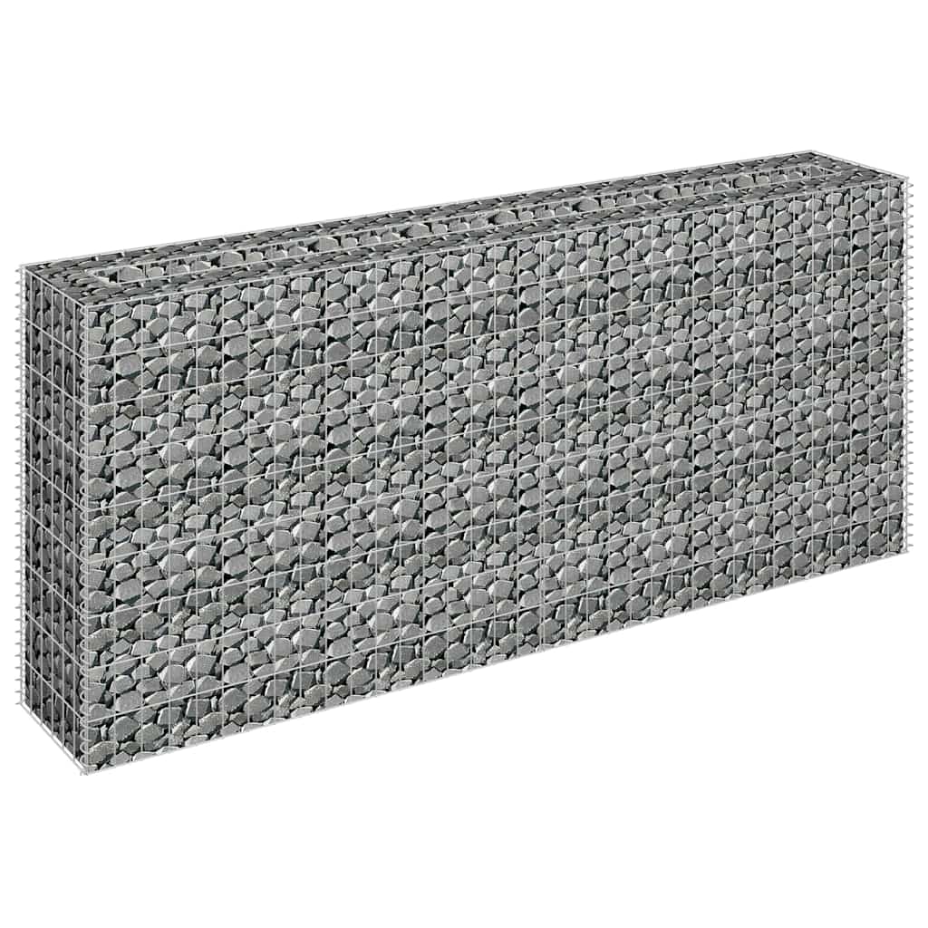 vidaXL Συρματοκιβώτιο-Γλάστρα Υπερυψωμένη 180x30x90 εκ. Γαλβ. Χάλυβας - Image 3