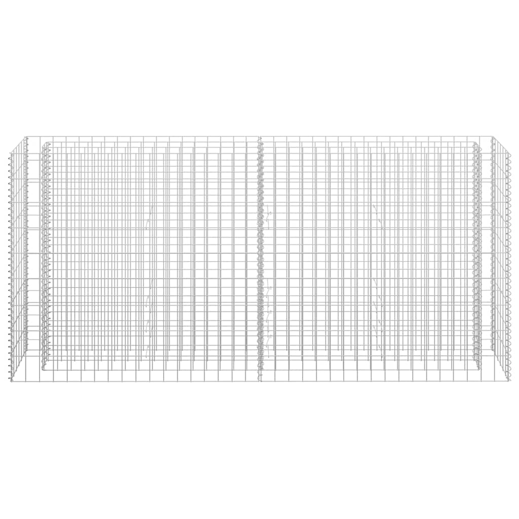 vidaXL Συρματοκιβώτιο-Γλάστρα Υπερυψωμένη 180x30x90 εκ. Γαλβ. Χάλυβας - Image 4