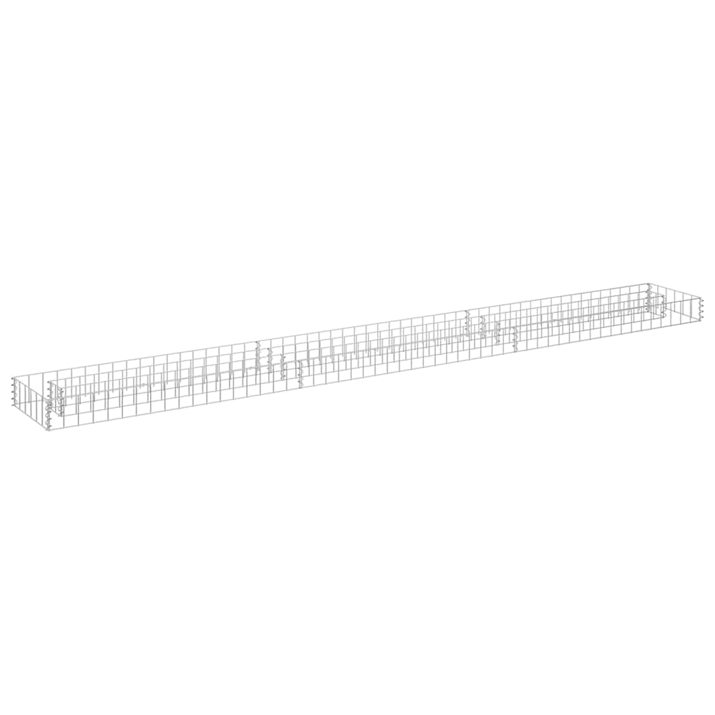 vidaXL Συρματοκιβώτιο-Γλάστρα Υπερυψωμένη 270x30x10 εκ. Γαλβ. Χάλυβας - Image 2
