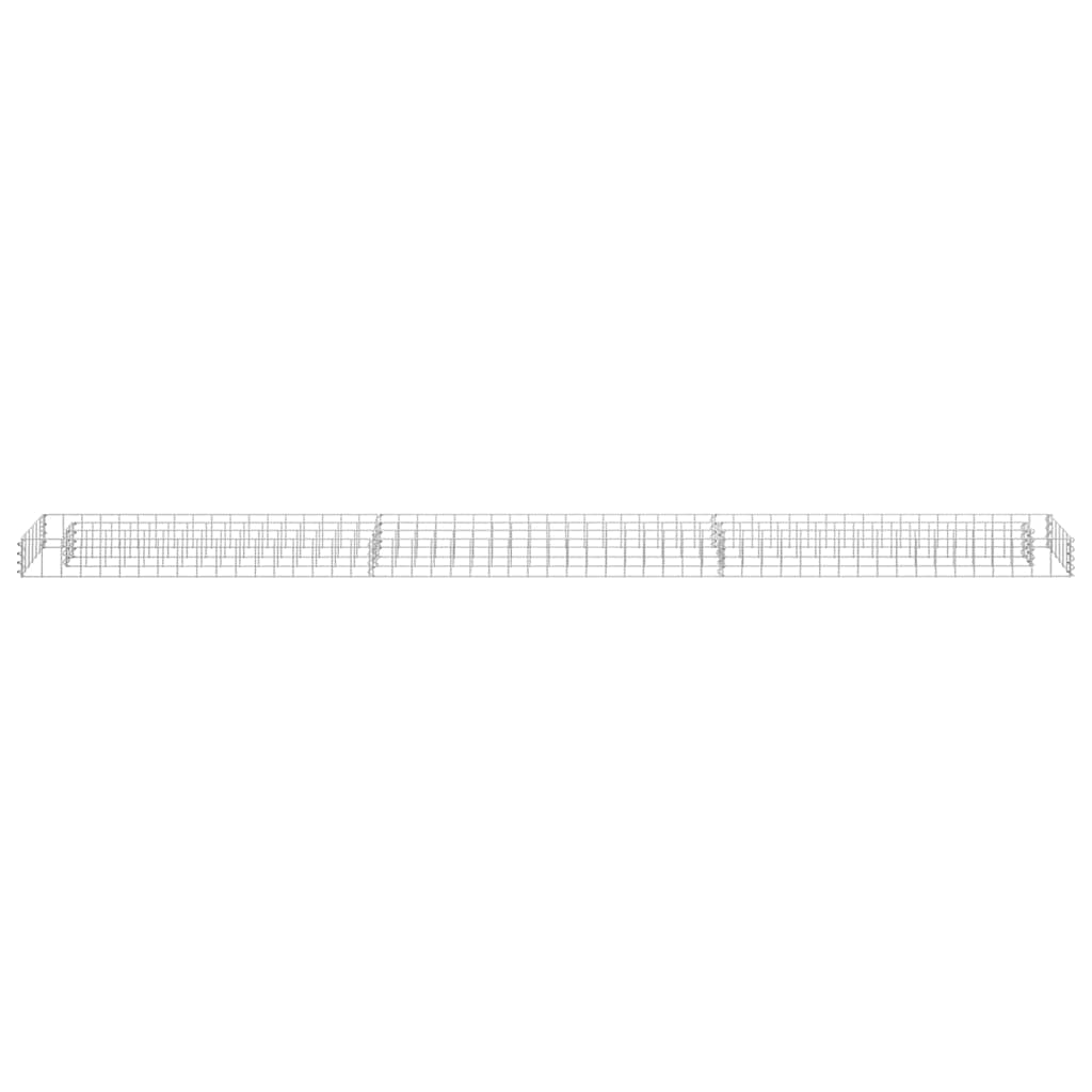 vidaXL Συρματοκιβώτιο-Γλάστρα Υπερυψωμένη 270x30x10 εκ. Γαλβ. Χάλυβας - Image 3