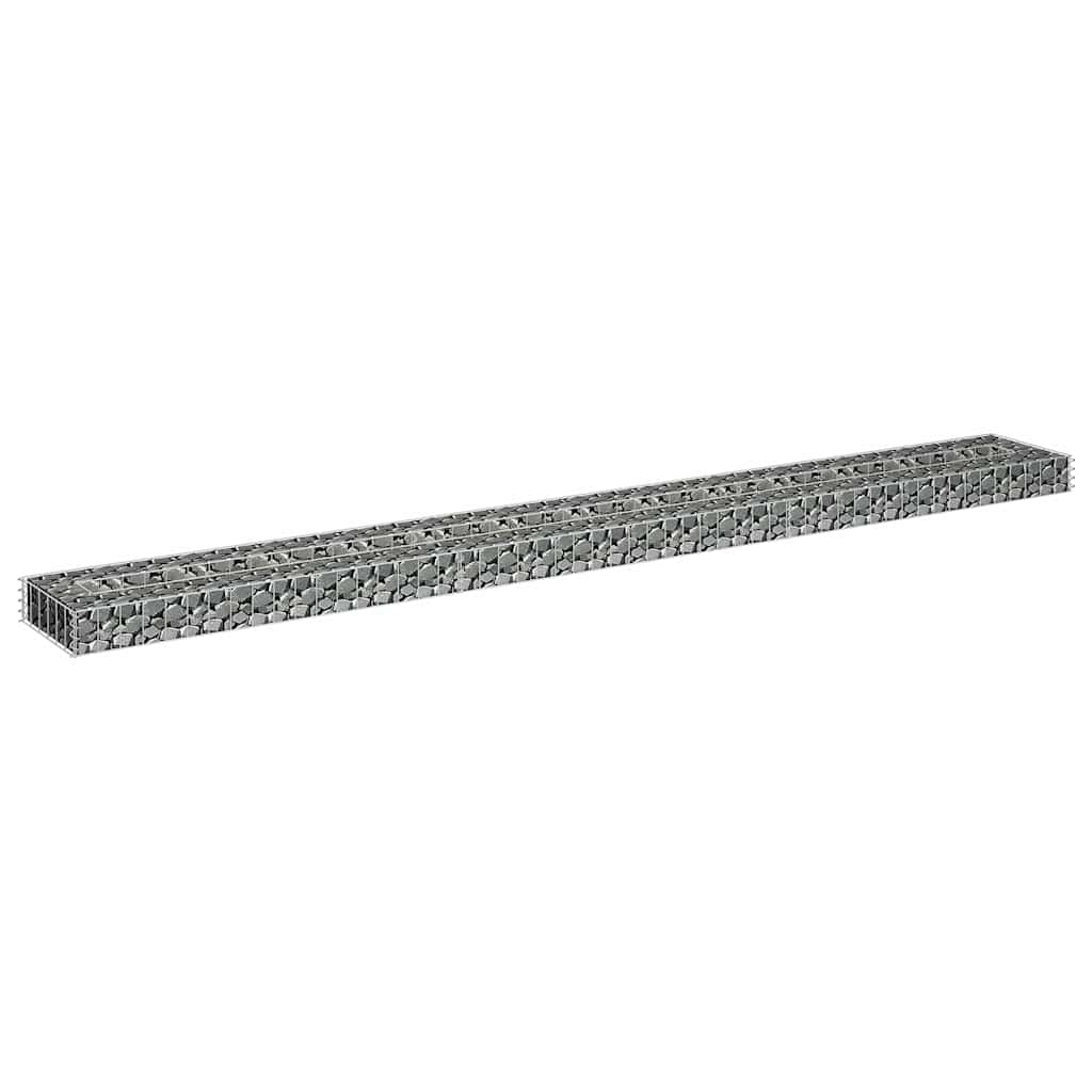 vidaXL Συρματοκιβώτιο-Γλάστρα Υπερυψωμένη 270x30x10 εκ. Γαλβ. Χάλυβας - Image 4