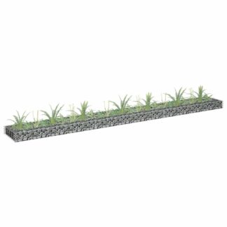 vidaXL Συρματοκιβώτιο-Γλάστρα Υπερυψωμένη 270x30x10 εκ. Γαλβ. Χάλυβας