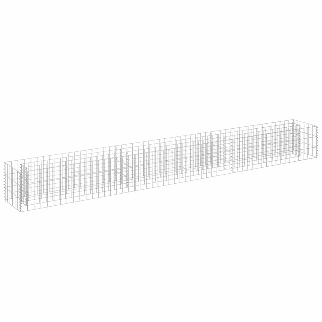 vidaXL Συρματοκιβώτιο-Γλάστρα Υπερυψωμένη 270x30x30 εκ. Γαλβ. Χάλυβας - Image 2