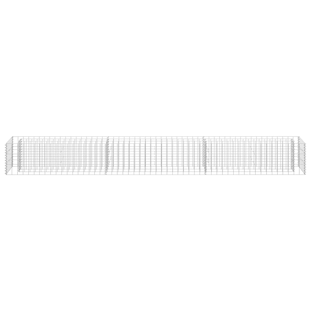 vidaXL Συρματοκιβώτιο-Γλάστρα Υπερυψωμένη 270x30x30 εκ. Γαλβ. Χάλυβας - Image 4