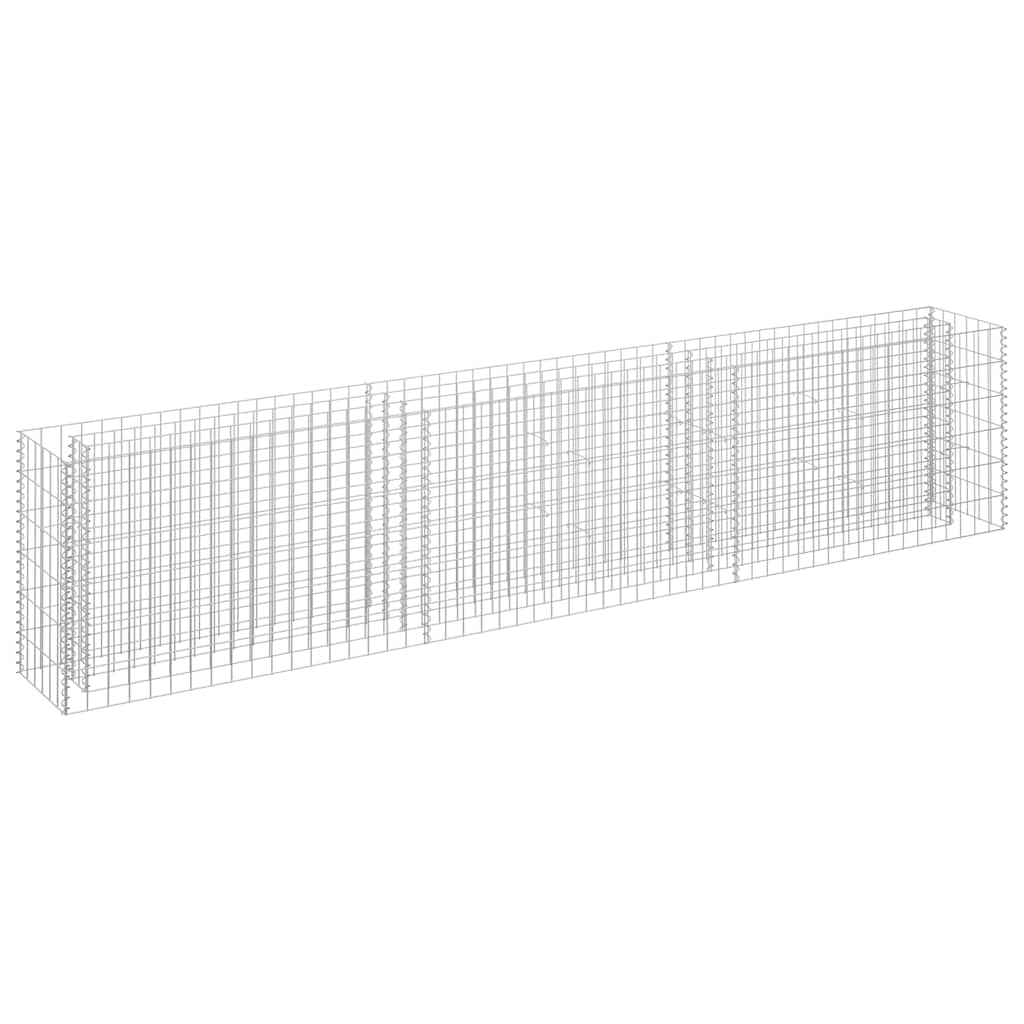 vidaXL Συρματοκιβώτιο-Γλάστρα Υπερυψωμένη 270x30x60 εκ. Γαλβ. Χάλυβας - Image 2