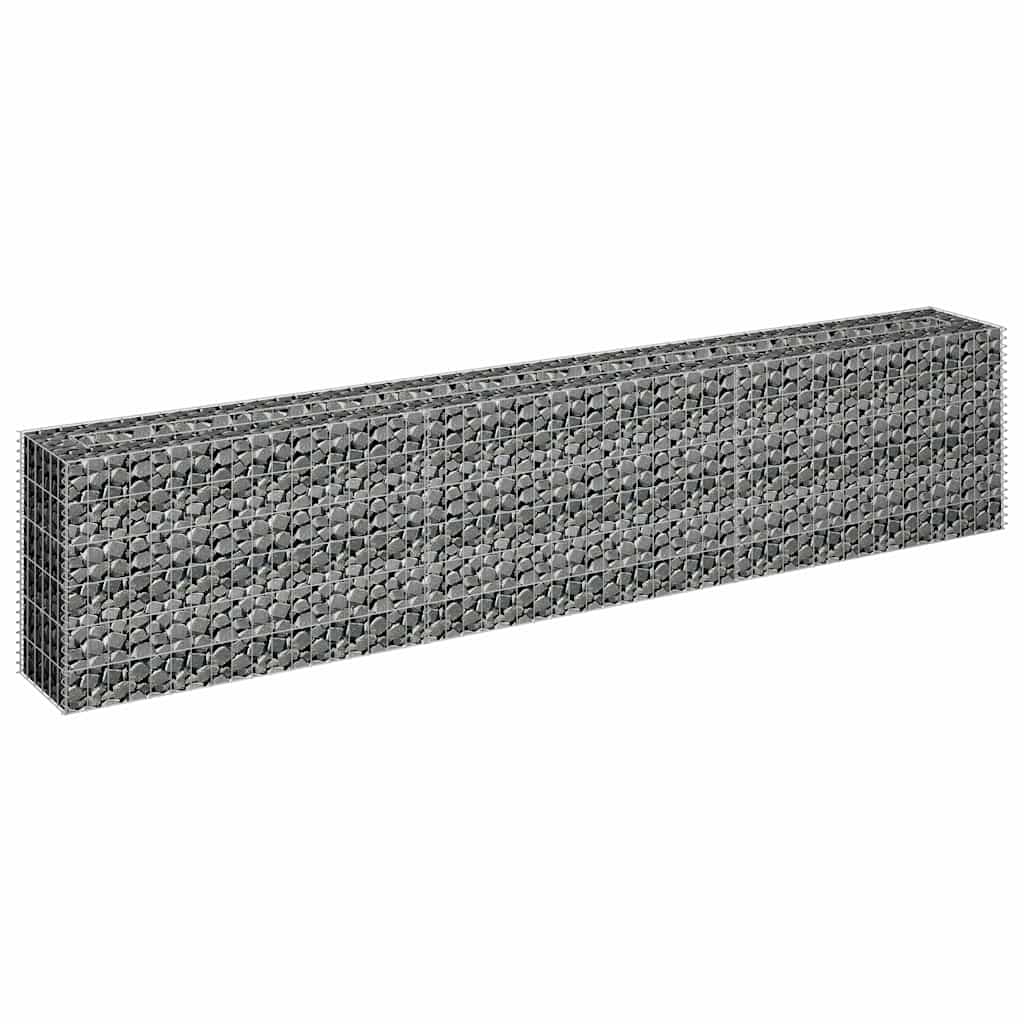 vidaXL Συρματοκιβώτιο-Γλάστρα Υπερυψωμένη 270x30x60 εκ. Γαλβ. Χάλυβας - Image 3