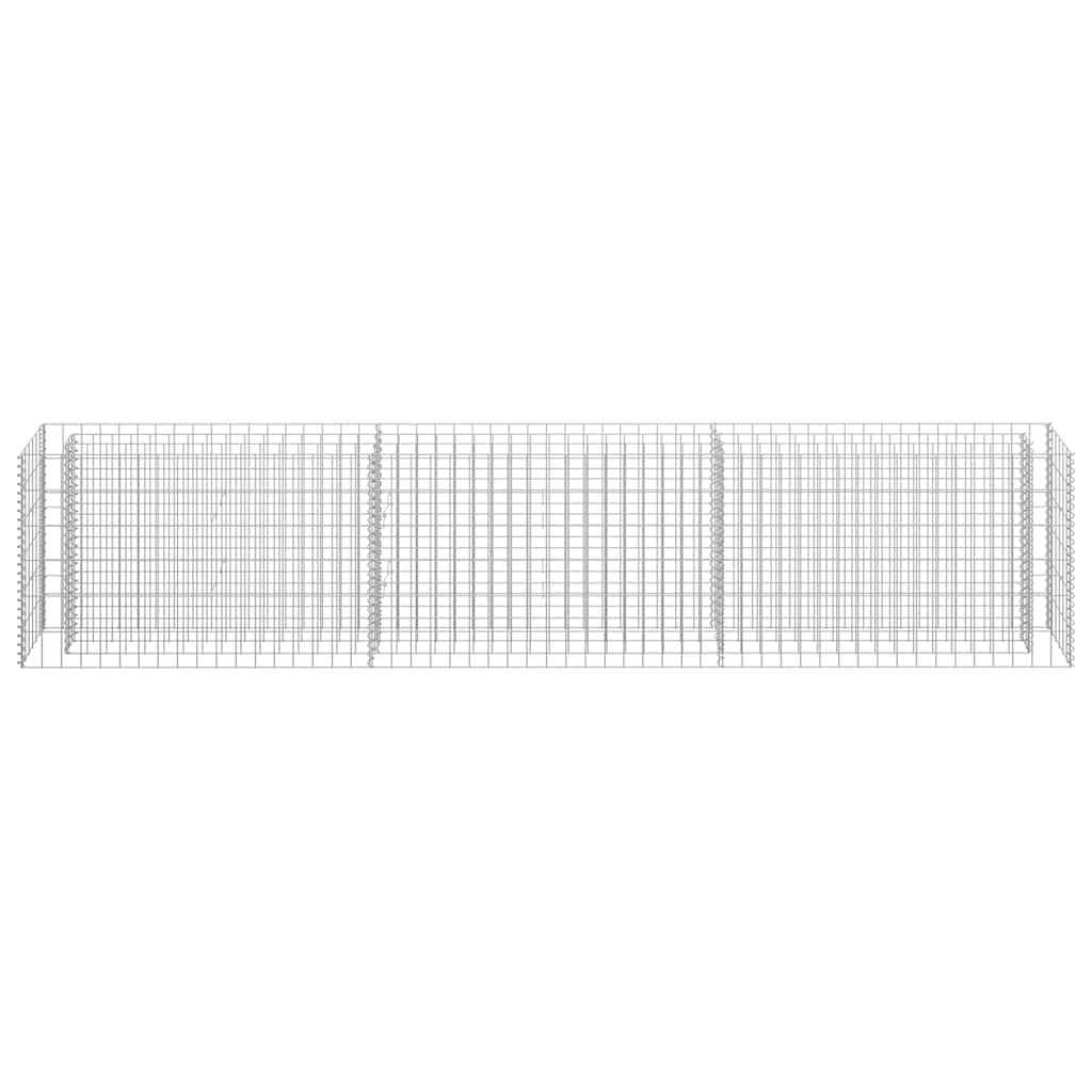 vidaXL Συρματοκιβώτιο-Γλάστρα Υπερυψωμένη 270x30x60 εκ. Γαλβ. Χάλυβας - Image 4