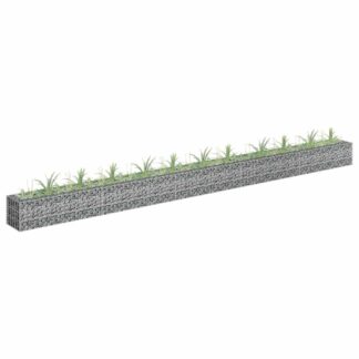 vidaXL Συρματοκιβώτιο-Γλάστρα Υπερυψωμένη 450x30x30 εκ. Γαλβ. Χάλυβας