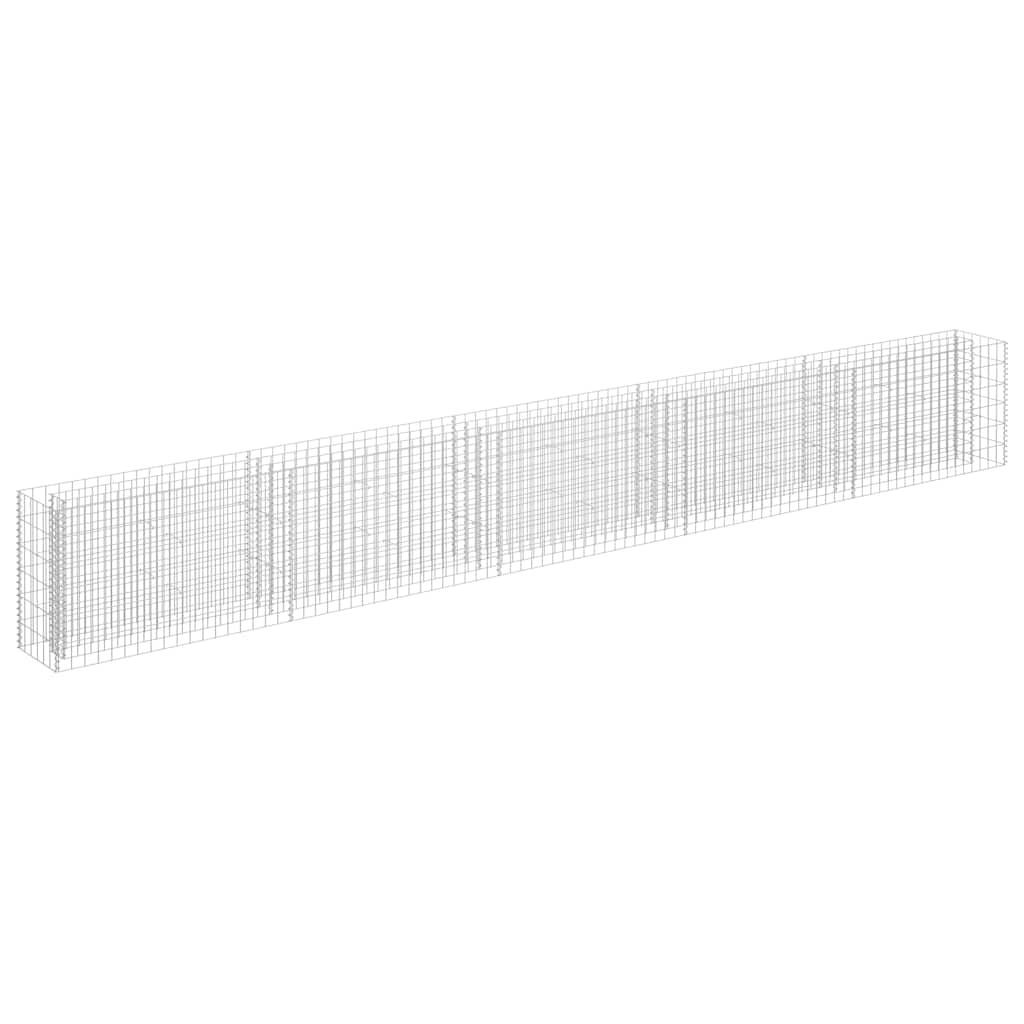 vidaXL Συρματοκιβώτιο-Γλάστρα Υπερυψωμένη 450x30x60 εκ. Γαλβ. Χάλυβας - Image 2