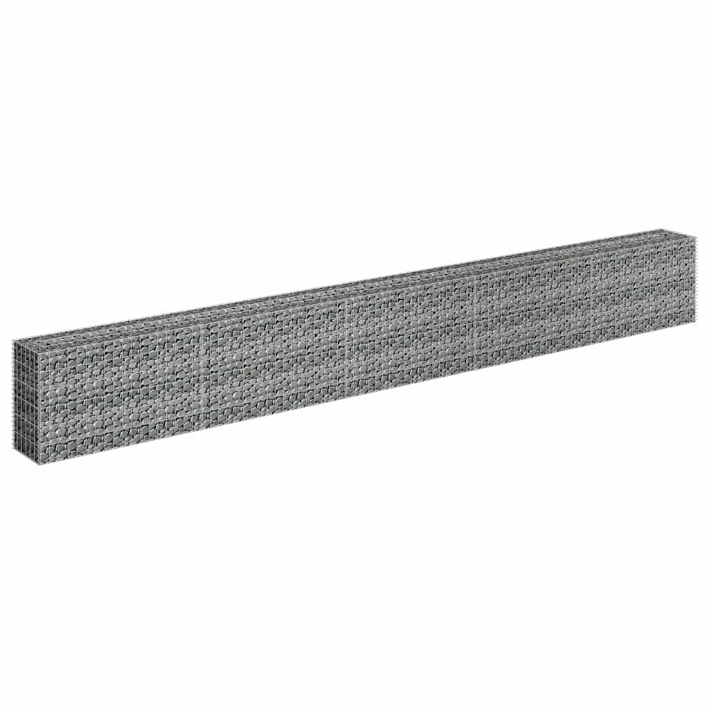 vidaXL Συρματοκιβώτιο-Γλάστρα Υπερυψωμένη 450x30x60 εκ. Γαλβ. Χάλυβας - Image 3