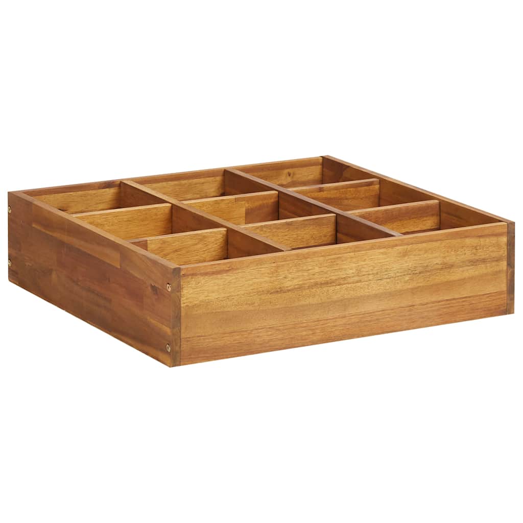 vidaXL Ζαρντινιέρα Βοτάνων Υπερυψωμένη 60x60x15 εκ. Μασίφ Ξύλο Ακακίας - Image 2
