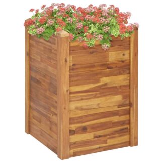 vidaXL Ζαρντινιέρα Υπερυψωμένη 60 x 60 x 84 εκ. από Μασίφ Ξύλο Ακακίας