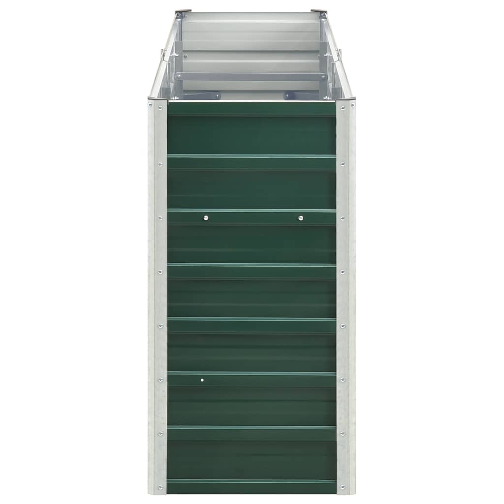 vidaXL Ζαρντινιέρα Υπερυψωμένη Πράσινη 240x40x77 εκ. Γαλβαν. Χάλυβας - Image 5