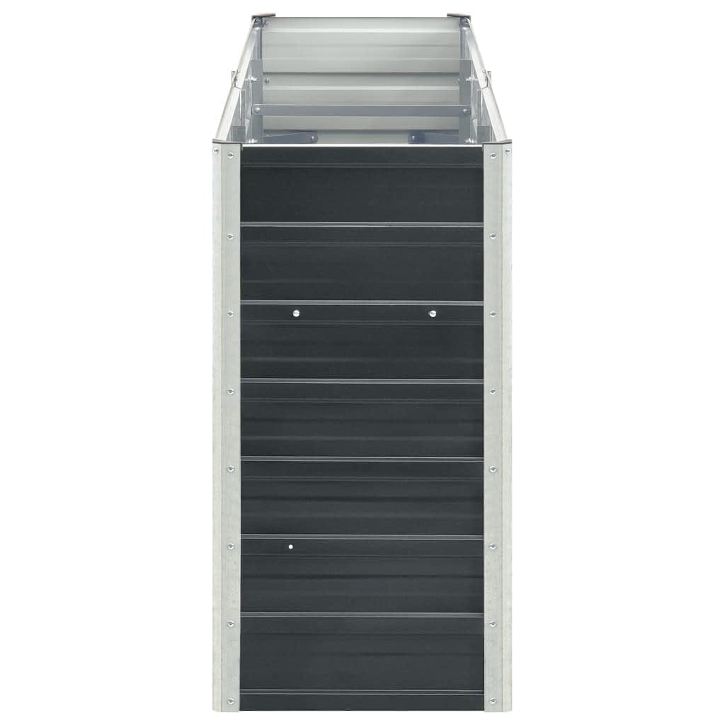 vidaXL Ζαρντινιέρα Υπερυψωμένη Ανθρακί 240x40x77 εκ. Γαλβαν. Χάλυβας - Image 5