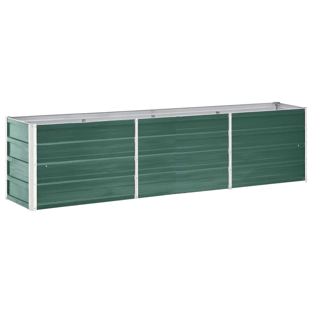 vidaXL Ζαρντινιέρα Υπερυψωμένη Πράσινη 240x40x45 εκ. Γαλβαν. Χάλυβας - Image 2