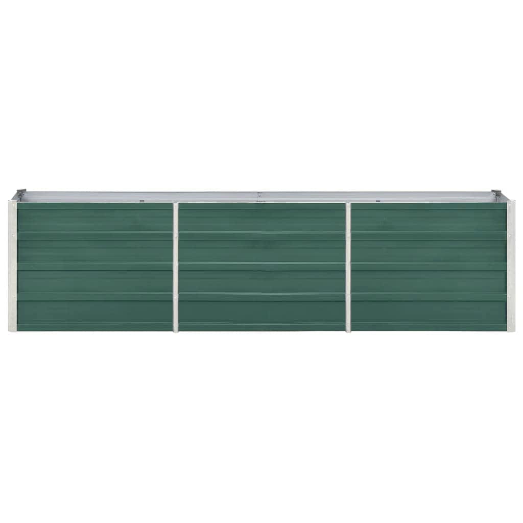 vidaXL Ζαρντινιέρα Υπερυψωμένη Πράσινη 240x40x45 εκ. Γαλβαν. Χάλυβας - Image 4