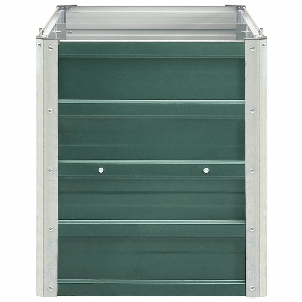 vidaXL Ζαρντινιέρα Υπερυψωμένη Πράσινη 240x40x45 εκ. Γαλβαν. Χάλυβας - Image 5