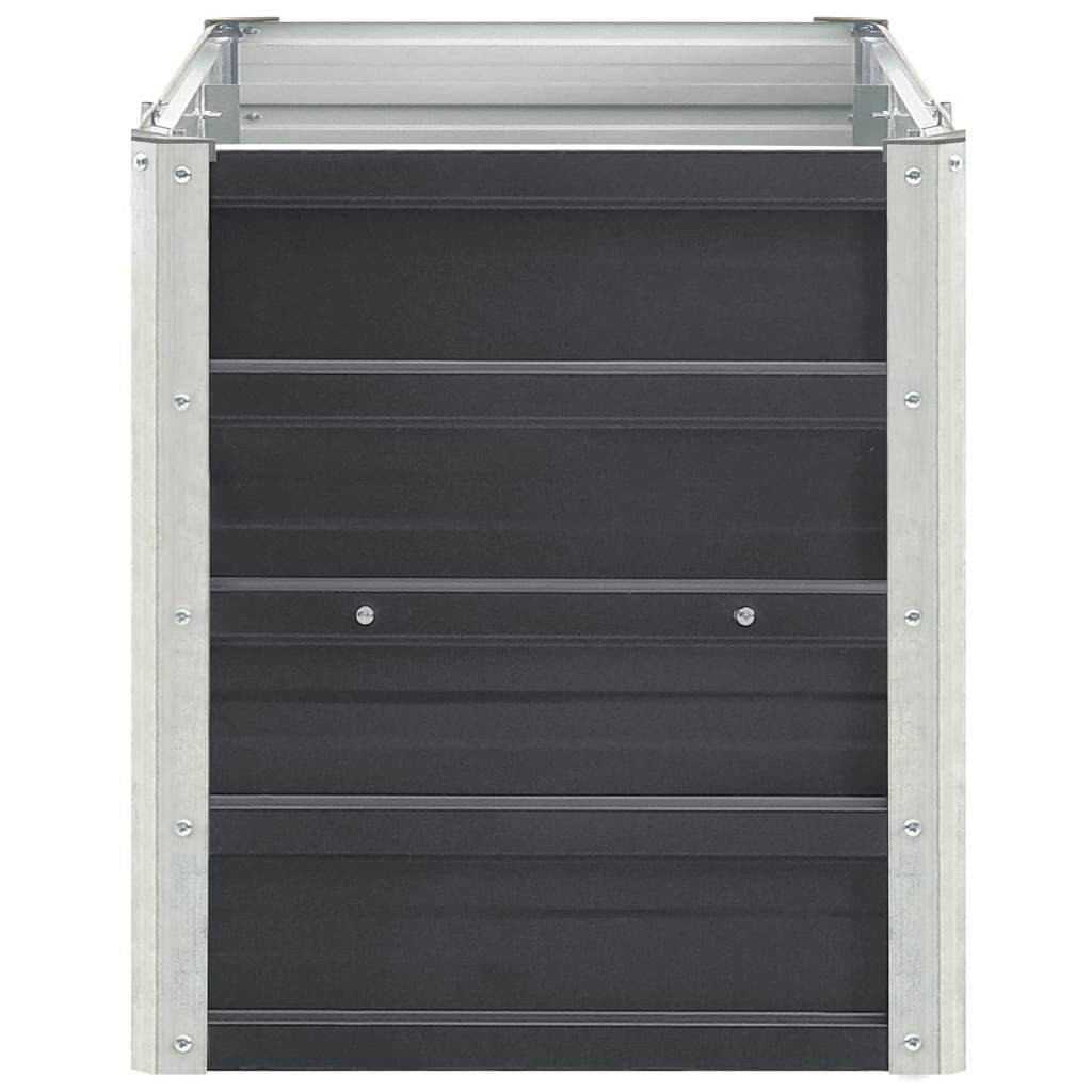 vidaXL Ζαρντινιέρα Υπερυψωμένη Ανθρακί 240x40x45 εκ. Γαλβαν. Χάλυβας - Image 5