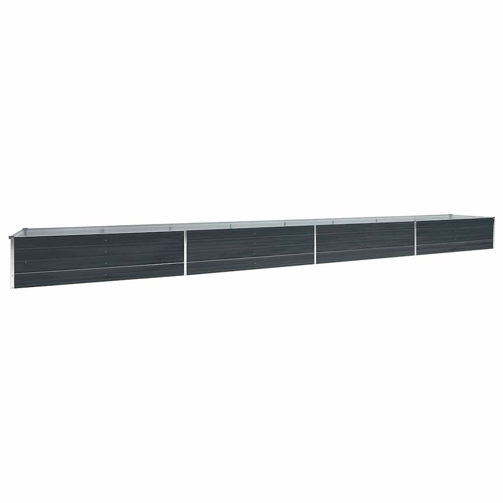 vidaXL Ζαρντινιέρα Υπερυψωμένη Ανθρακί 600x80x45 εκ. Γαλβαν. Χάλυβας - Image 2