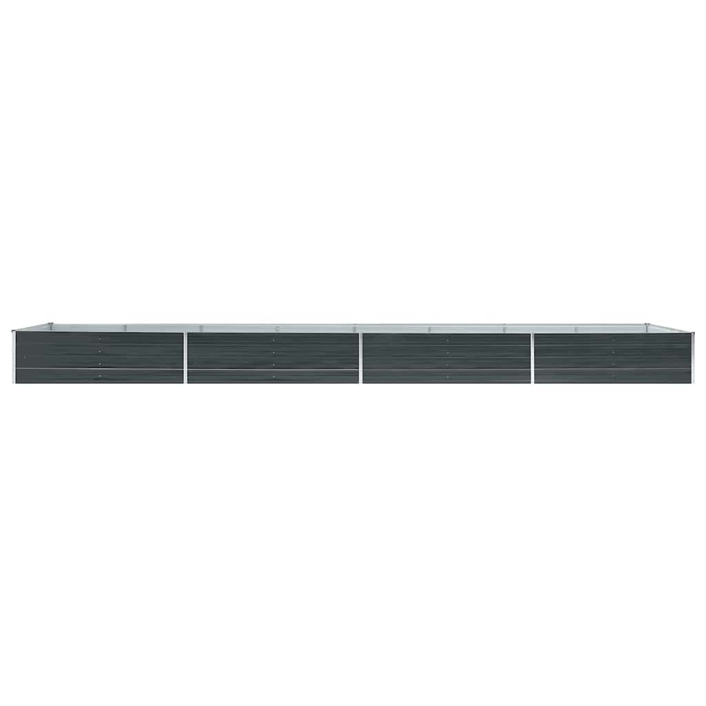 vidaXL Ζαρντινιέρα Υπερυψωμένη Ανθρακί 600x80x45 εκ. Γαλβαν. Χάλυβας - Image 4