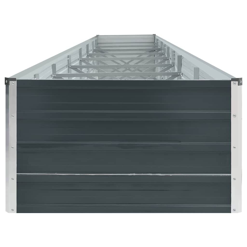 vidaXL Ζαρντινιέρα Υπερυψωμένη Ανθρακί 600x80x45 εκ. Γαλβαν. Χάλυβας - Image 5