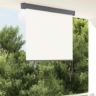 vidaXL Στόρι Σκίασης Ρόλερ Εξωτερικού Χώρου Κρεμ 120 x 250 εκ.