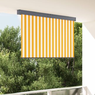 vidaXL Στόρι Σκίασης Ρόλερ Εξωτερικού Χώρου Λευκό/Πορτοκαλί 160x250 εκ