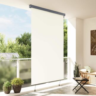 vidaXL Στόρι Σκίασης Ρόλερ Εξωτερικού Χώρου Κρεμ 160 x 250 εκ.
