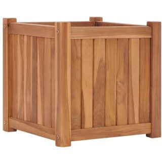 vidaXL Ζαρντινιέρα Υπερυψωμένη 40 x 40 x 40 εκ. από Μασίφ Ξύλο Teak