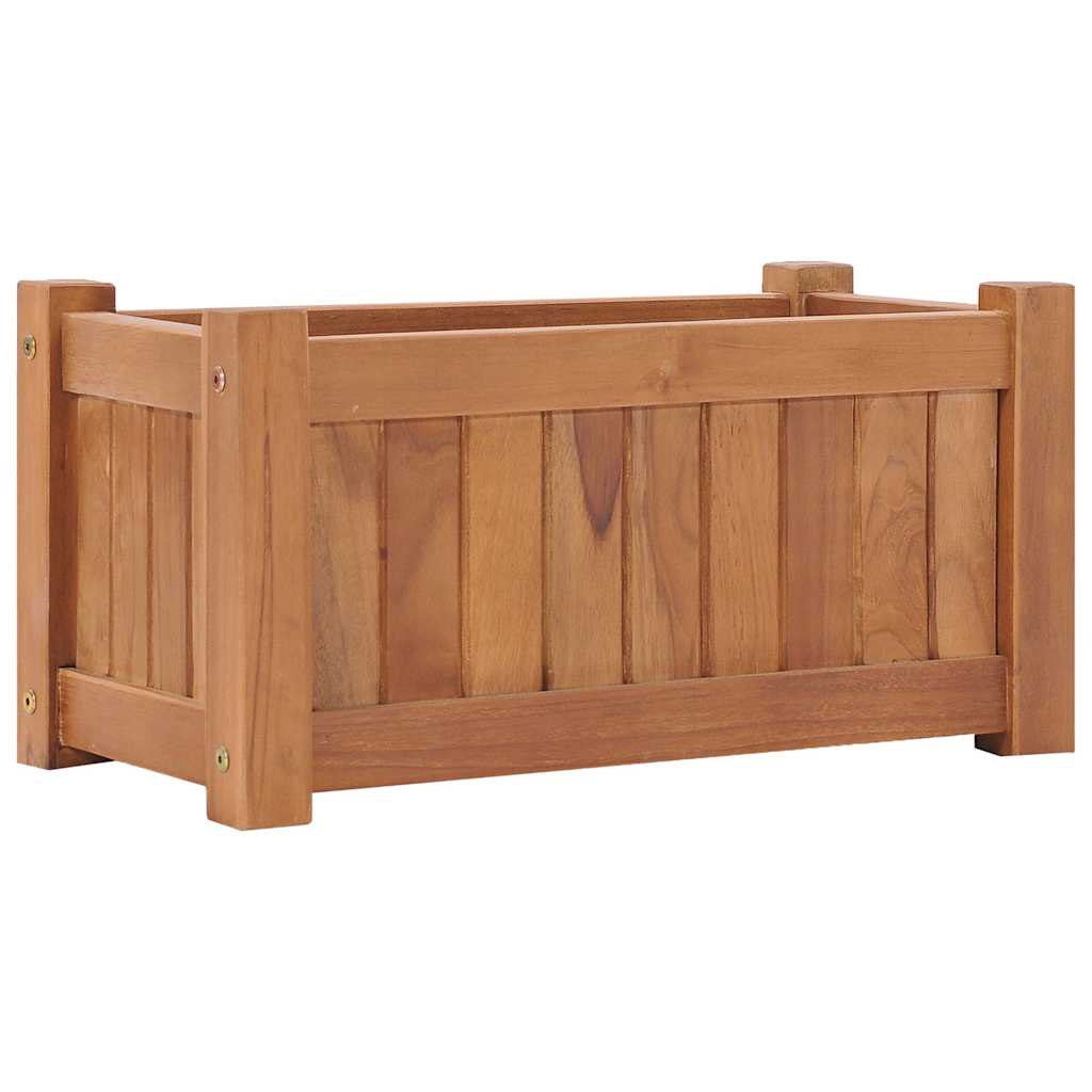 vidaXL Ζαρντινιέρα Υπερυψωμένη 50 x 25 x 25 εκ. από Μασίφ Ξύλο Teak - Image 2