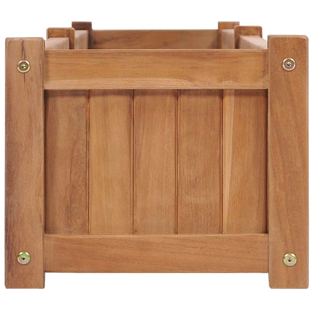 vidaXL Ζαρντινιέρα Υπερυψωμένη 200 x 30 x 25 εκ. από Μασίφ Ξύλο Teak - Image 4