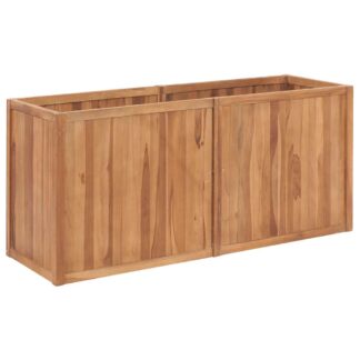 vidaXL Ζαρντινιέρα Υπερυψωμένη 150 x 50 x 70 εκ. από Μασίφ Ξύλο Teak