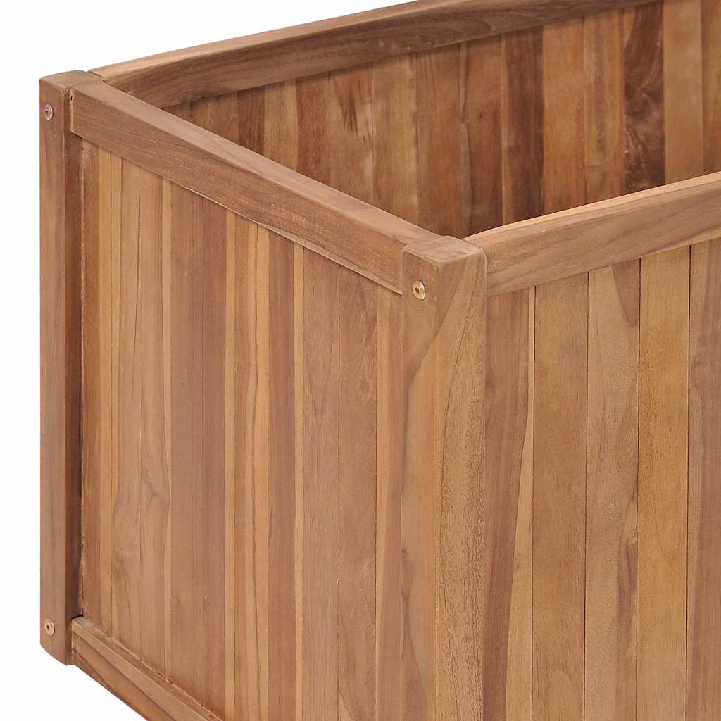 vidaXL Ζαρντινιέρα Υπερυψωμένη 200 x 50 x 50 εκ. από Μασίφ Ξύλο Teak - Image 5