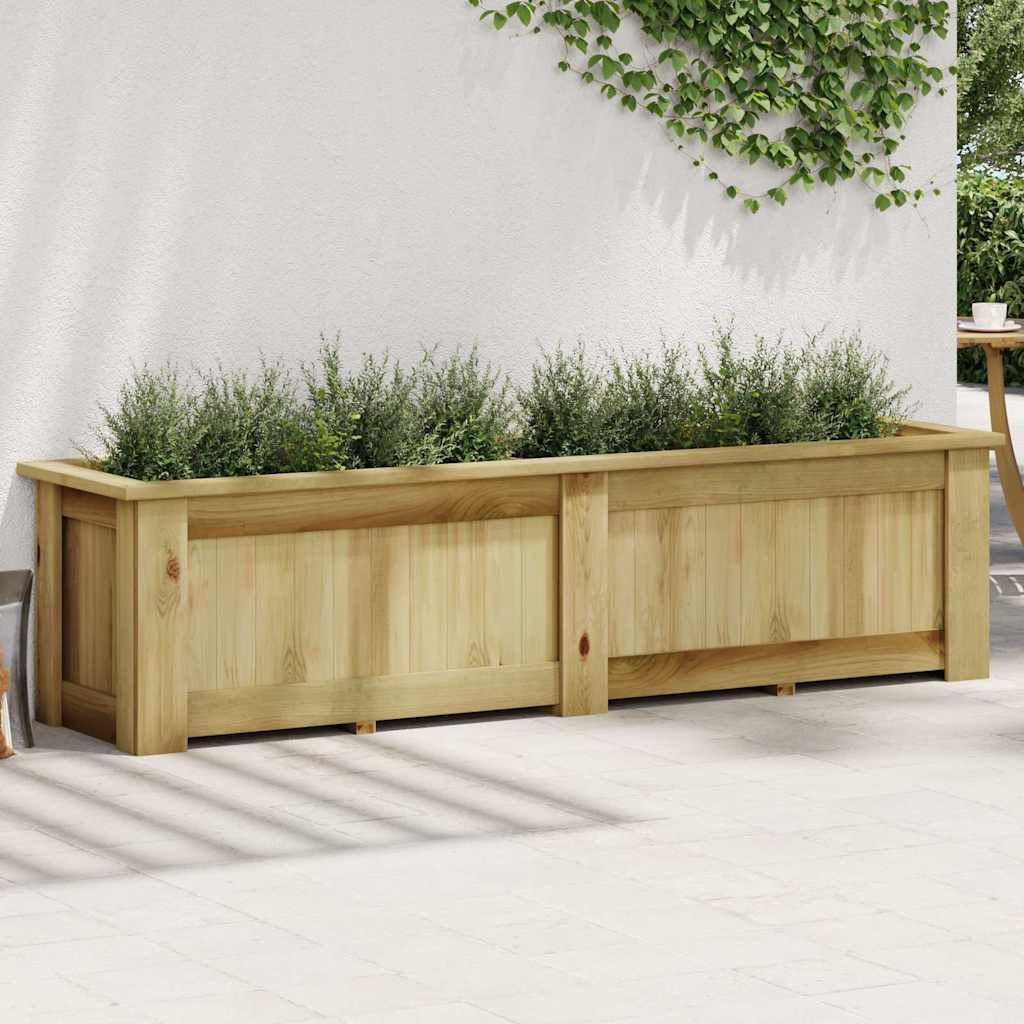 vidaXL Υπερυψωμένη Γλάστρα 196 x 50 x 50 εκ. Εμποτισμένο Ξύλο Πεύκου - Image 2