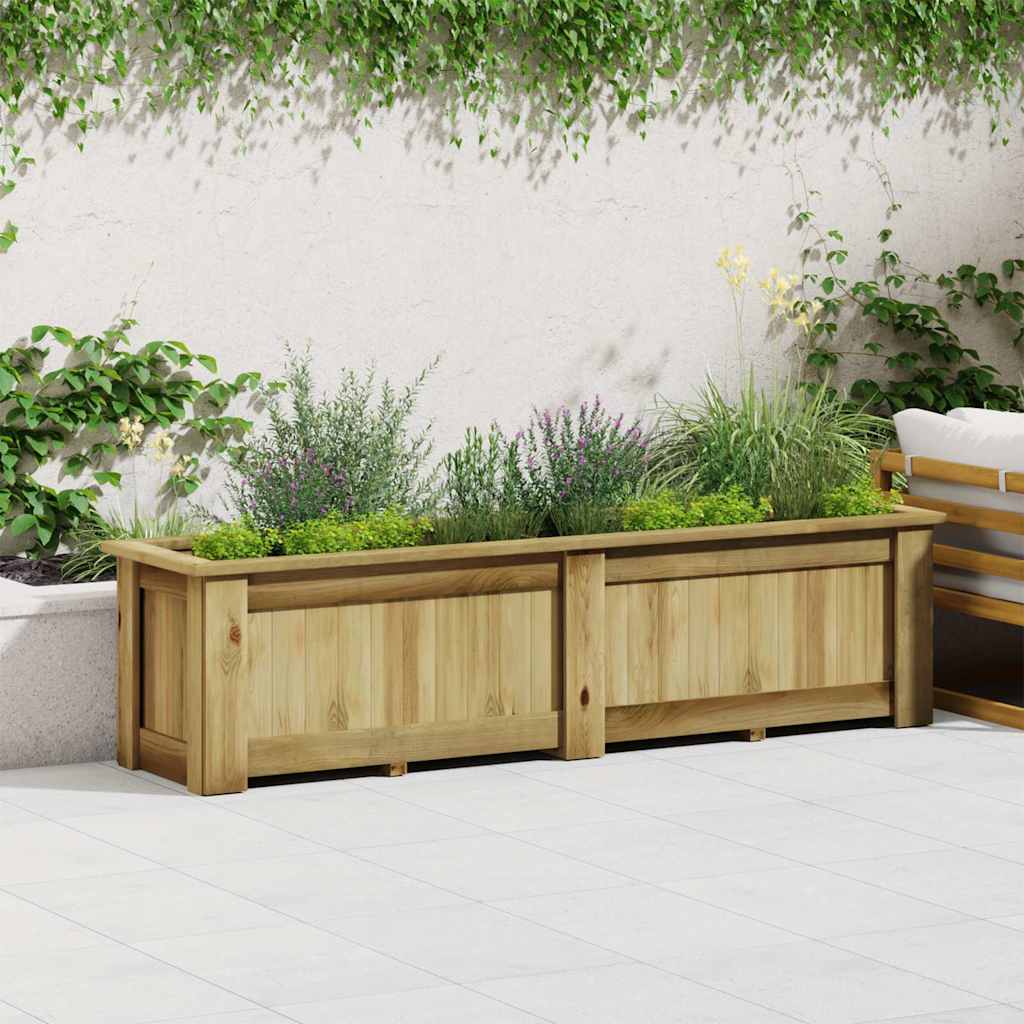vidaXL Υπερυψωμένη Γλάστρα 196 x 50 x 50 εκ. Εμποτισμένο Ξύλο Πεύκου - Image 3