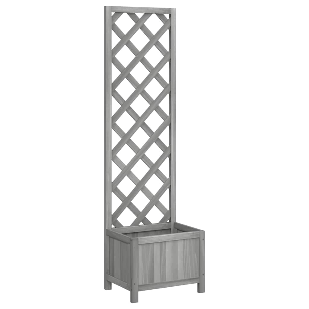 vidaXL Γλάστρα με Πλέγμα 40x30x135 εκ. από Μασίφ Ξύλο Ελάτης - Image 2