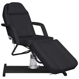 vidaXL Κρεβάτι - Πολυθρόνα Αισθητικής Μαύρο 180 x 62 x (87-112) εκ.