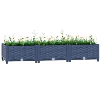 vidaXL Ζαρντινιέρα 120 x 40 x 23 εκ. από Πολυπροπυλένιο