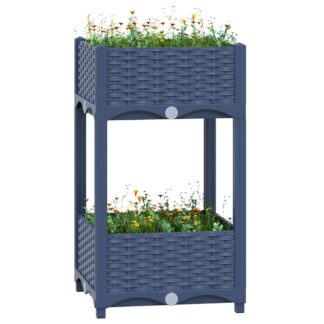 vidaXL Ζαρντινιέρα 40 x 40 x 71 εκ. από Πολυπροπυλένιο