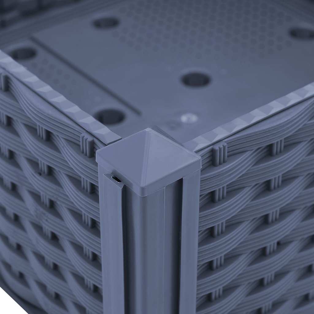 vidaXL Ζαρντινιέρα 80 x 80 x 38 εκ. από Πολυπροπυλένιο - Image 5