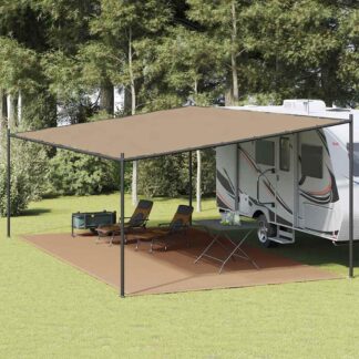 vidaXL Χαλί Σκηνής Taupe 400 x 800 εκ. από HDPE