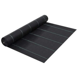 vidaXL Ύφασμα Εδαφοκάλυψης Μαύρο 2 x 50 μ. από Πολυπροπυλένιο