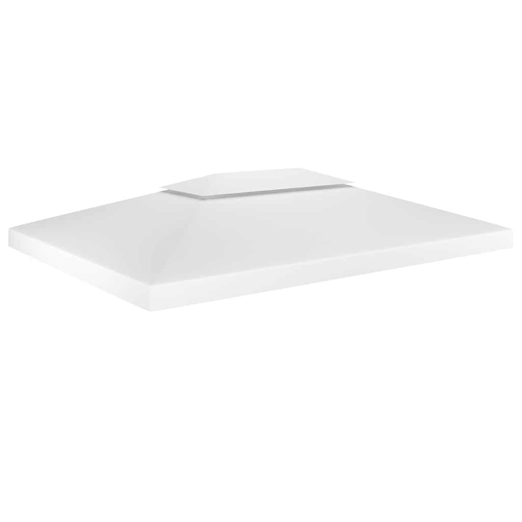 vidaXL Κάλυμμα για Κιόσκι 2 Επιπέδων Λευκό 4 x 3 μ. 310 γρ./μ²